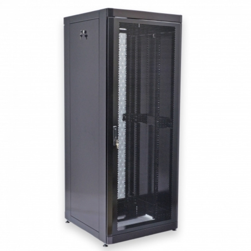 Шафа серверна CMS 42U 800 х 865 UA-MGSE4288PB з перфорованими дверима для мережевого обладнання-