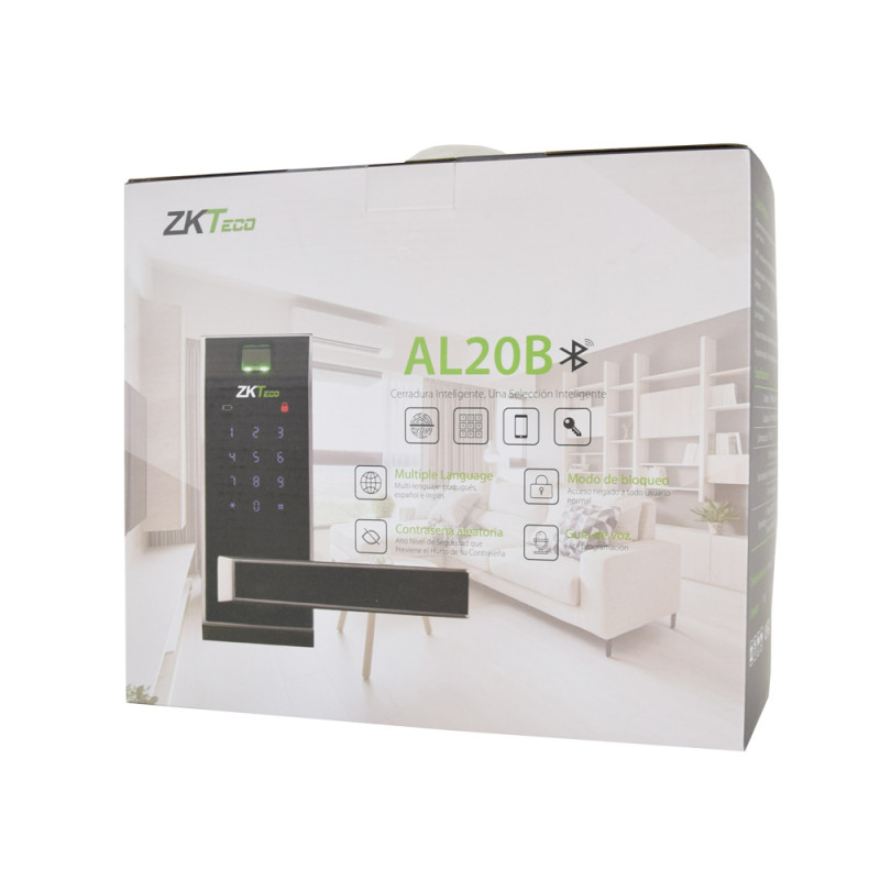 Smart замок ZKTeco AL20B right для правих дверей з Bluetooth і зчитувачем відбитку пальця-