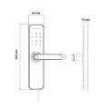 Умный дверной биометрический замок SEVEN LOCK SL-7740BF black (врезная часть 5050)