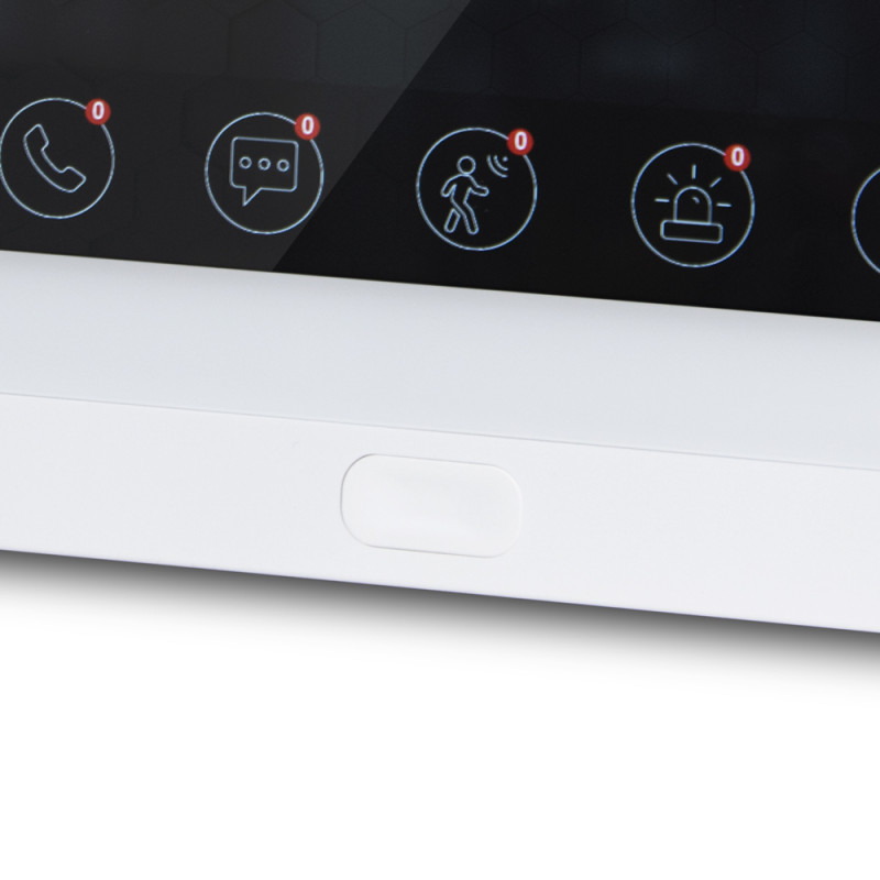 Комплект Wi-Fi видеодомофона 7" BCOM BD-760FHD/T White с поддержкой Tuya Smart + BT-400FHD Silver