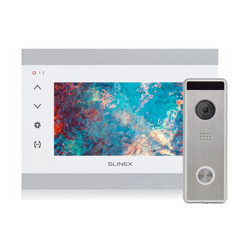 Комплект відеодомофона Slinex SL-07N Cloud (silver+white) з Wi-Fi + Tantos Triniti HD-