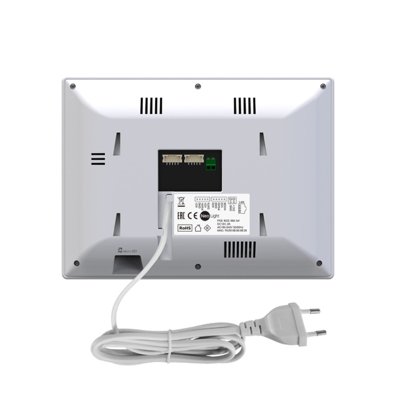 Комплект Neolight ALPHA Hybrid HD KIT SilverP: гібридний відеодомофон 8" з Wi-Fi та 2 Мп відеопанель-