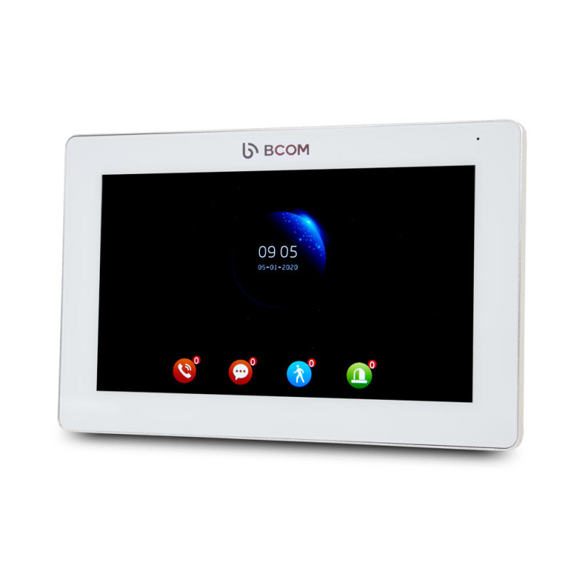 Відеодомофон 7" BCOM BD-770FHD White + Відеопанель Tantos Triniti FHD-