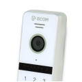 Відеопанель BCOM BT-400FHD-AC White з вбудованою клавіатурою і зчитувачем Mifare-