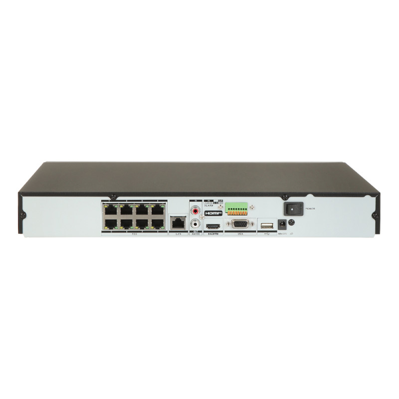 IP-відеореєстратор 8-канальний з PoE Hikvision DS-7608NXI-K2/8P з відеоаналітикою для систем відеоспостереження-