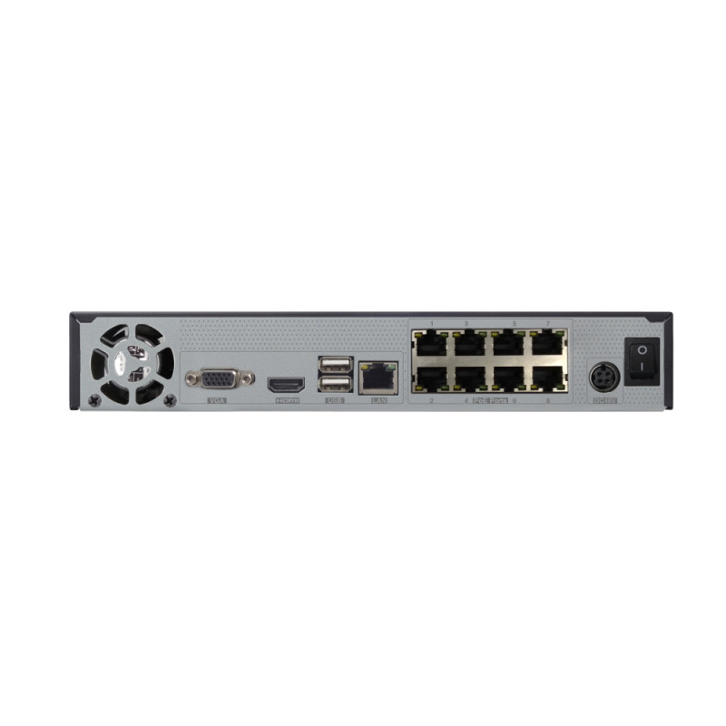 IP-відеореєстратор 8-канальний Provision-ISR NVR5-8200PXN(MM) з PoE та відеоаналітикою для систем відеоспостереження-