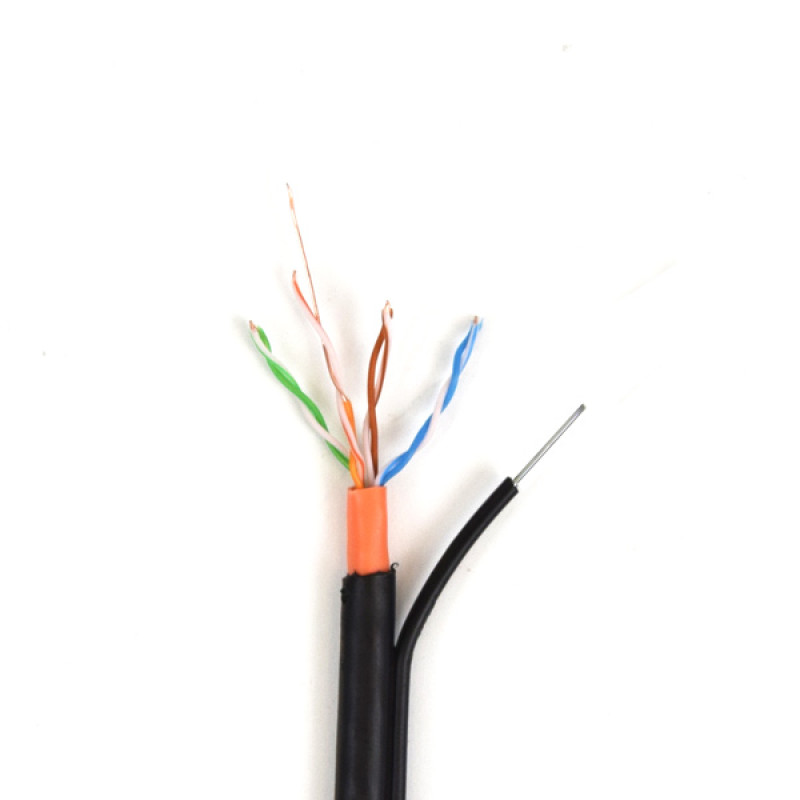 UTP 4*2*0.5-CU PVC-PE MP кат.5е (UTP медь наружний с несущей проволокой) бухта 305м-