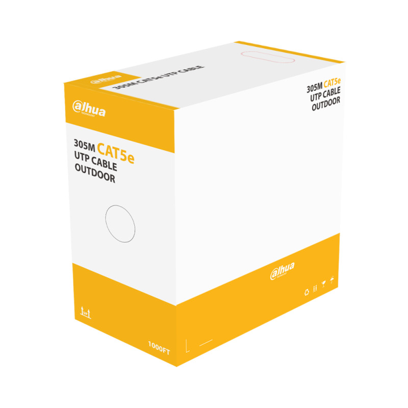 Кабель вита пара UTP CAT5e Dahua DH-PFM920-5EU зовнішній 305 м (0.5 мм)-